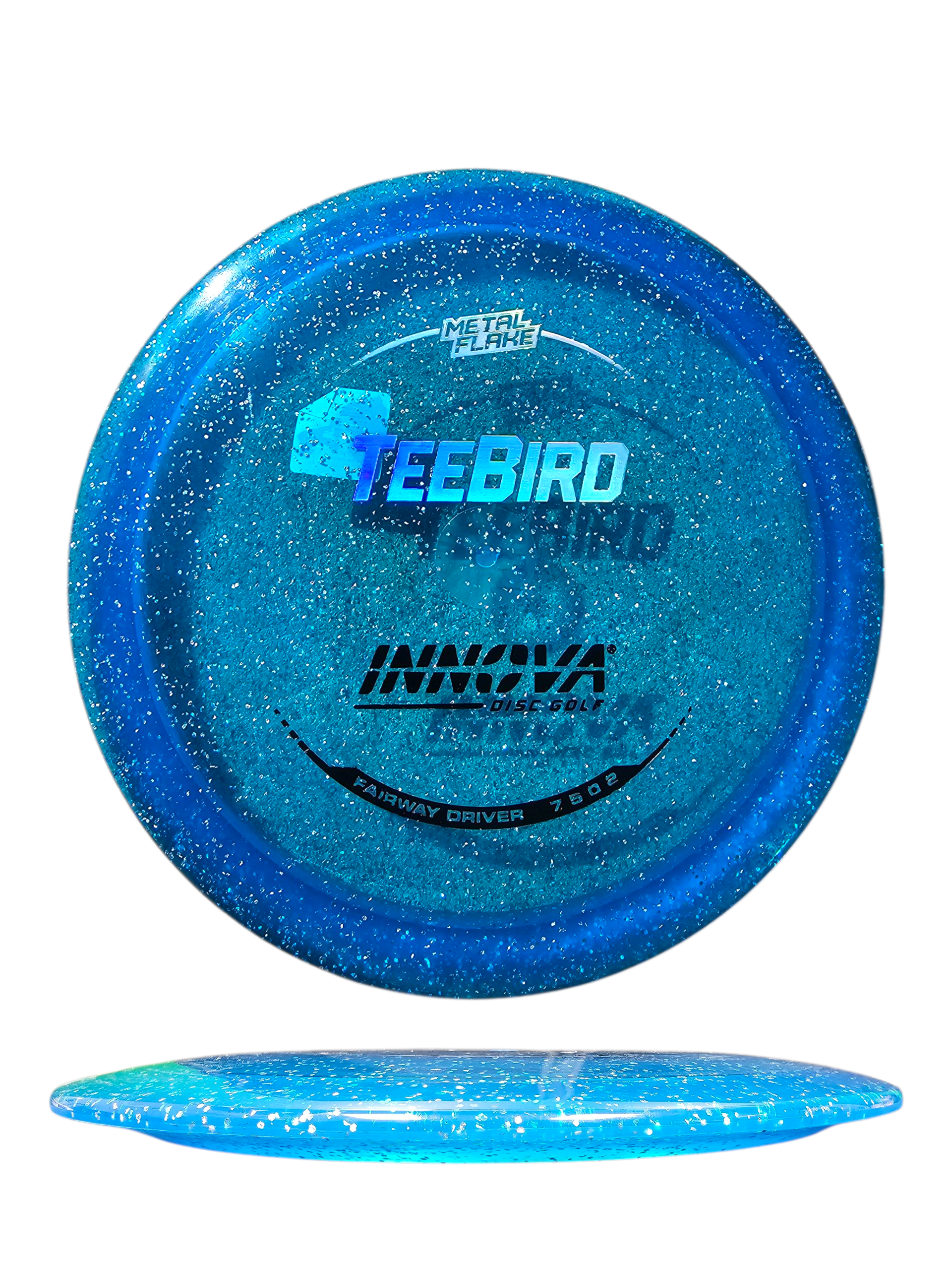 Metal Flake Champion Teebird- Blue with Silver Holo Foil